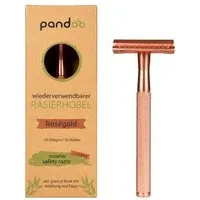 pandoo pandoo Rasierhobel aus Metall inkl. 10 Klingen – Roségold oder Schwarz – Produktbild 1 von 1