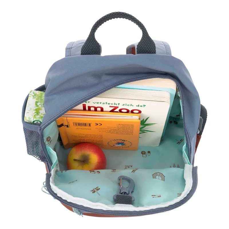 Lässig Lässig Kinderrucksack Adventure, Tractor, Mini Backpack, PETA-approved vegan, Blau, – Produktbild 8 von 8