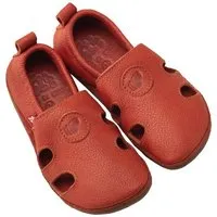 Pololo Pololo Barfußschuh "Sommer" aus pflanzlich gegerbtem Leder mit Gummisohle, Größen 20-34, Orange, – Produktbild 1 von 1