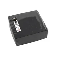 ProNappe 50 ProNappe Cocktail-Servietten 20 x 20 cm, Schwarz, – Produktbild 3 von 3