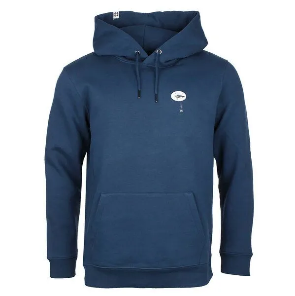 FÄDD FÄDD Herren Sweatshirt Hoodie aus Bio-Baumwolle "GLÜCKSSCHISS PÄP", Blau, – Produktbild 1 von 4