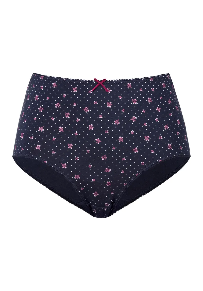 petite fleur by Lascana Taillenslip navy, berry, Navy, berry, – Produktbild 1 von 3