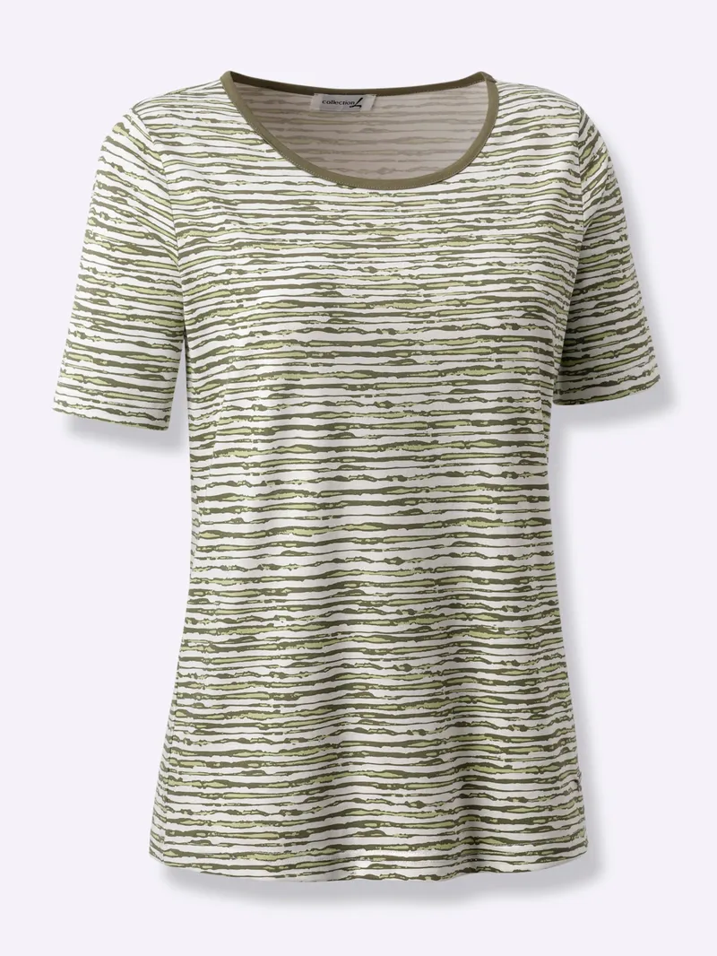 Witt T-Shirt, Khaki-lindgrün-bedruckt, – Produktbild 1 von 2