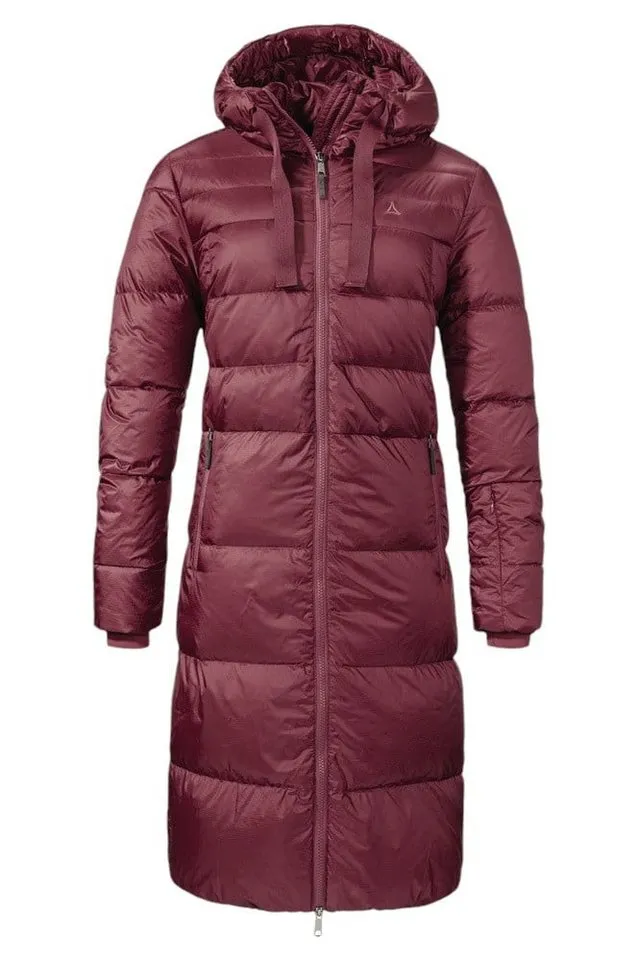 Schöffel Schöffel Wintermantel Kenosha (Daunenmantel, winddicht, wasserabweisend) burgundrot Damen – Produktbild 4 von 5