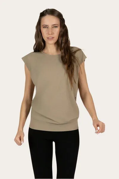 Urban Goddess Urban Goddess Lockeres Asana-Yoga-Shirt, Fern (braun), – Produktbild 1 von 4