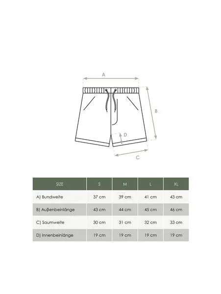FUXBAU FUXBAU Männer Leinenshorts, Grün, – Produktbild 1 von 4