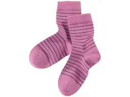 grödo Kinder Socken berrycream-geringelt Gr.3-4 – Produktbild 1 von 1