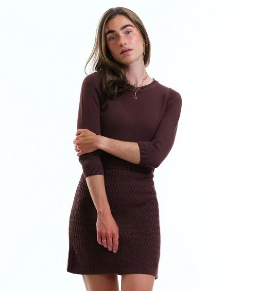 Gary Mash GARY MASH Strickkleid Monroe aus Biobaumwolle, Braun, – Produktbild 1 von 4