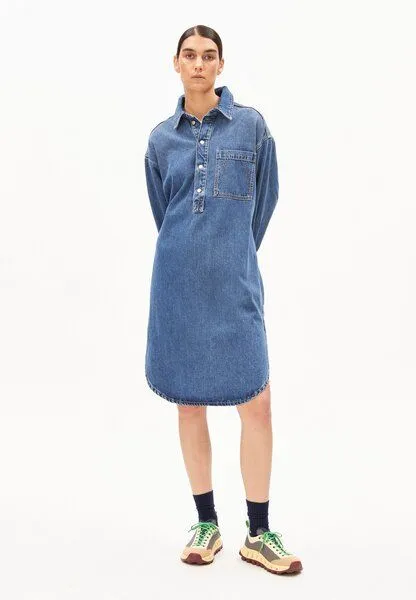 ARMEDANGELS ARMEDANGELS OVERSIZED DENIM Damen Jeanskleid aus Lyocell-Baumwoll-Mix, Blue, – Produktbild 4 von 4