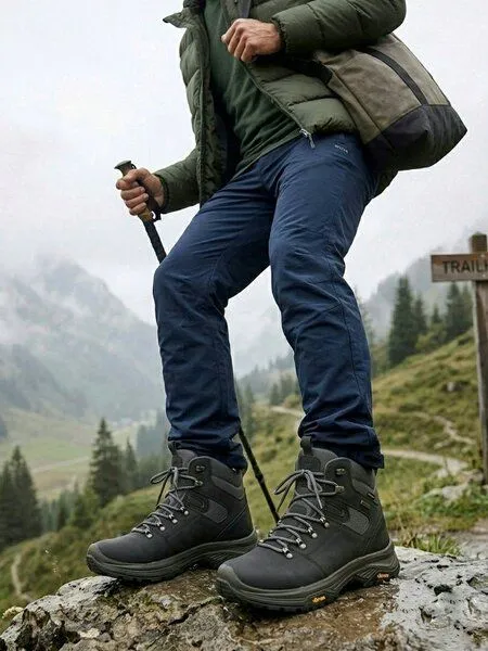 Will's Vegan Shop Will's Vegan Shop Wasserdichte Wanderstiefel Schwarz Herren 14-01-01-01, Schwarz, – Produktbild 1 von 1
