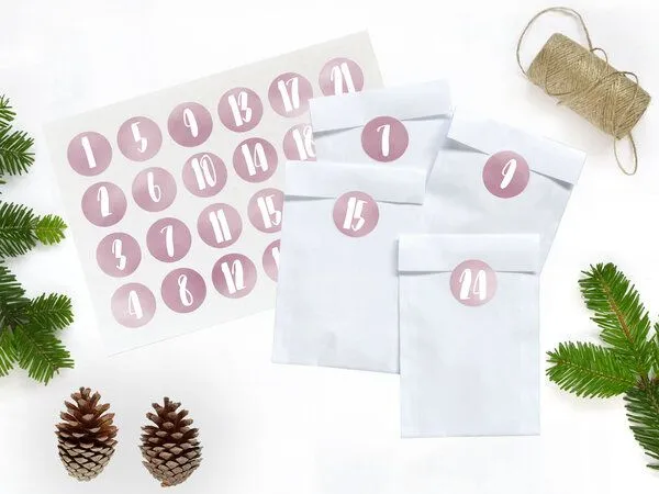 renna deluxe renna deluxe DIY Adventskalender in Rosa zum Befüllen – Produktbild 2 von 4