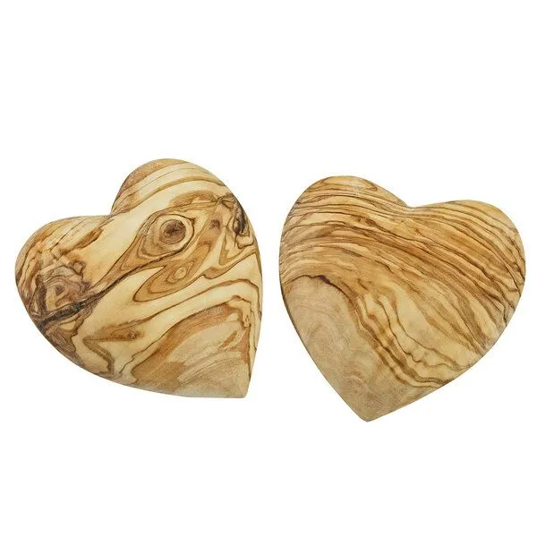NATUREHOME NATUREHOME Herzen Handschmeichler Olivenholz Geschenk-Set Handarbeit – Produktbild 2 von 4