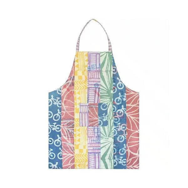 Global Mamas Global Mamas Küchen-Wendeschürze aus Biobaumwolle & Upcycling Mehlsack, Mehlsäcke-patchwork (bunt), – Produktbild 1 von 3