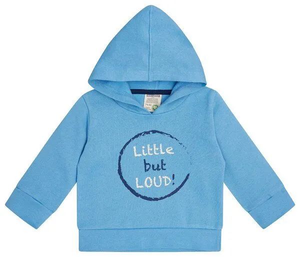 loud + proud loud + proud Babys & Kinder Hoodie mit Druckmotiv, GOTS-zertifiziert, Basin, – Produktbild 1 von 2