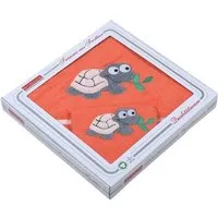 Wörner Wörner Baby Kapuzenbadetuch Set mit Waschhandschuh "Schildkröte" GOTS zertifiziert, Lachs, – Produktbild 1 von 1