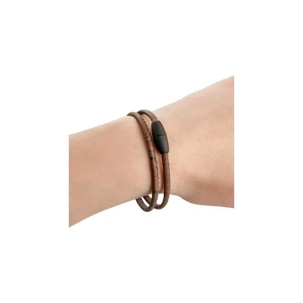 Kork-Deko Kork-Deko Braunes Korkarmband im Lederlook – Produktbild 5 von 6