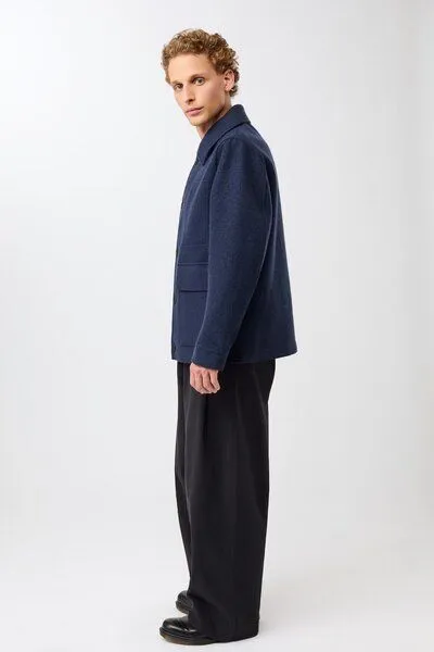 LangerChen LangerChen Field Jacket aus Techno Felt, Steel blue (blau), – Produktbild 2 von 4
