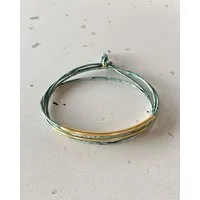 pikfine pikfine Tube Armband “Tingval” // vergoldet, Eukalyptus, – Produktbild 1 von 1