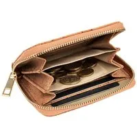 Simaru Simaru - Geldbörse Geldbeutel Portemonnaie aus Kork mit Reißverschluss Vegan, Beige, – Produktbild 1 von 1