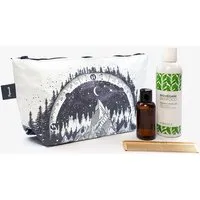 paprcuts paprcuts Kulturbeutel, Midnight forest (schwarz weiß), – Produktbild 1 von 1