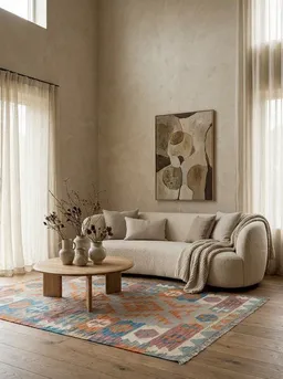 Rugtales Kelim Gashgai „Rugtales“ aus Schurwolle, 127x184 cm – Produktbild 1 von 1