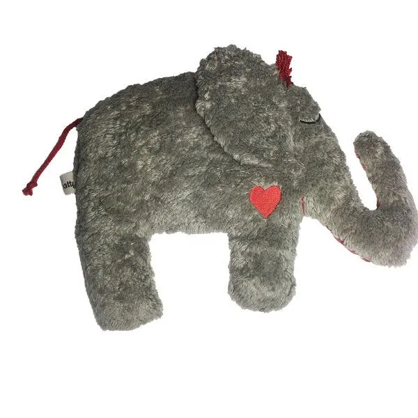 Pat und Patty Pat und Patty Greifling mit Rassel "Elefant" ,grau ,PAT & PATTY , 100 % Baumwolle-kbA – Produktbild 1 von 2