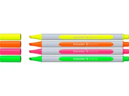 Schneider Schneider 4er Set Textmarker "Shine-Up" farbig sortiert – Produktbild 1 von 1