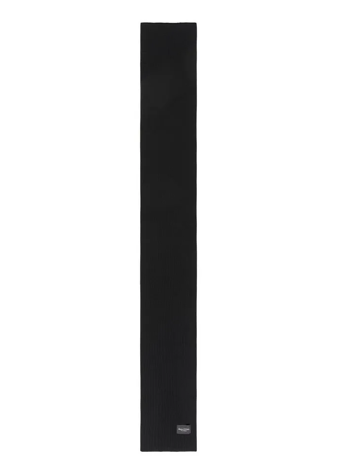 Marc O'Polo Marc O'Polo Strickschal aus reiner Bio-Baumwolle, Schwarz, – Produktbild 2 von 3