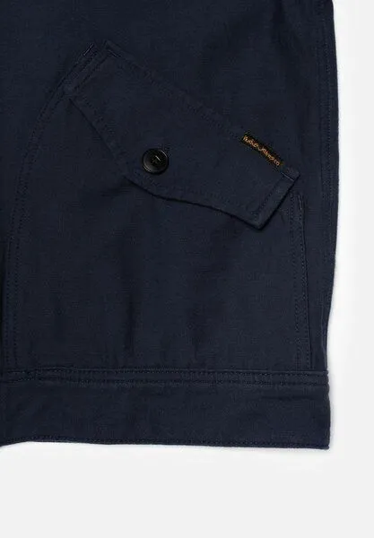 Nudie Jeans Nudie Jeans Jacke - Blake Zip Jacket - aus biologisch angebauter Baumwolle, Blue (blau), – Produktbild 3 von 7