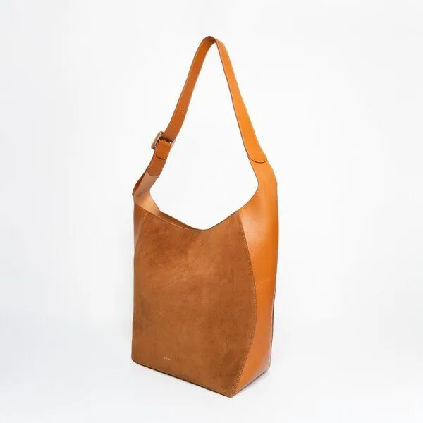 ann kurz ann kurz Vertical Shopper – Shopper aus Leder, Suede mix brown, – Produktbild 3 von 4