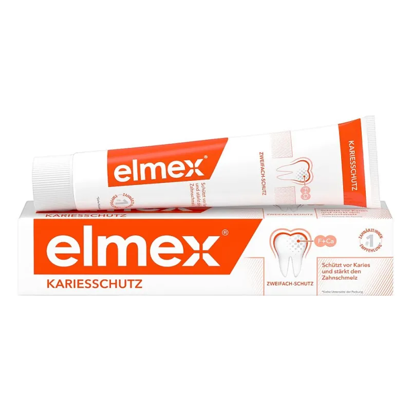 Elmex Elmex Kariesschutz Zahnpasta mit Faltschachtel – Produktbild 1 von 1