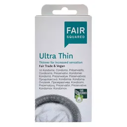 Fair Squared Fair Squared Kondome Ultra Thin - 10 Stück aus Naturkautschuklatex – Produktbild 1 von 1