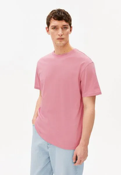 ARMEDANGELS ARMEDANGELS MAARKOS MID WEIGHT Herren T-Shirt aus Bio-Baumwolle, Washed berry, – Produktbild 1 von 4