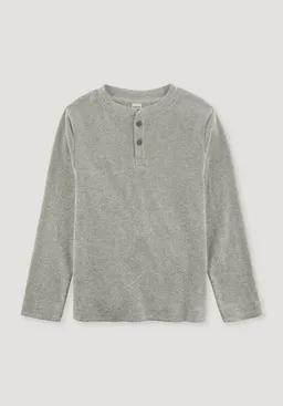 hessnatur hessnatur Henley Rib-Shirt Relaxed aus Bio-Baumwolle – Produktbild 1 von 1