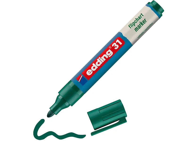 Edding Edding Flipchartmarker "31 EcoLine", Grün, – Produktbild 3 von 4