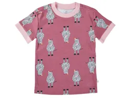 HANS NATUR Kinder T-Shirt Bio-Baumwolle Zebrafreunde beere Gr.86/92 – Produktbild 1 von 1