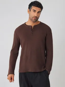 Honest Basics Honest Basics Herren Henley Langarmshirt aus Bio- und recycelter Baumwolle – Produktbild 1 von 1