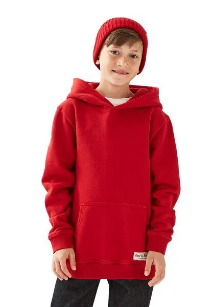 Band of Rascals Band of Rascals Plain Hooded, Red, – Produktbild 1 von 4