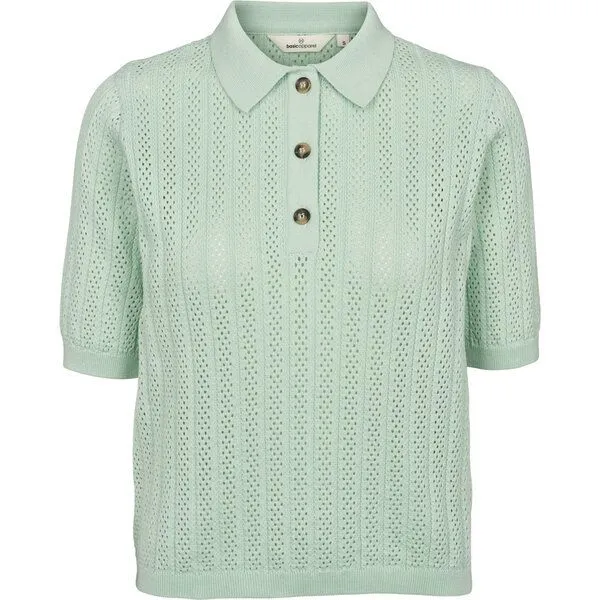 Basic Apparel Basic Apparel Tricia Kurzarmpulli aus Bio-Baumwolle, Grün, – Produktbild 1 von 1
