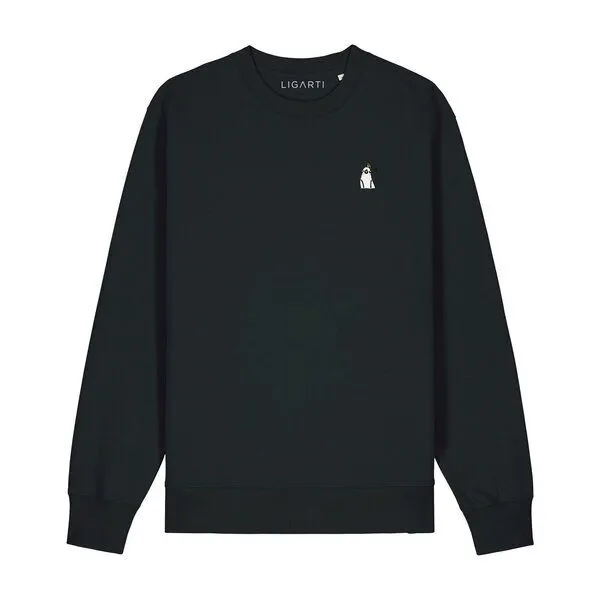 LIGARTI Bestickter Pullover – Heidi der Nymphensittich – LIGARTI Tiermanufaktur, Schwarz, – Produktbild 1 von 3