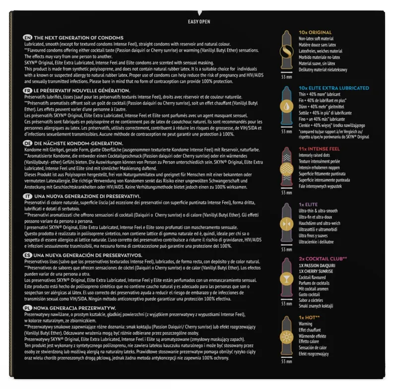 SKYN Kondom-Mix „Selection+ 30+5free“, latexfrei, Transparent, – Produktbild 4 von 4
