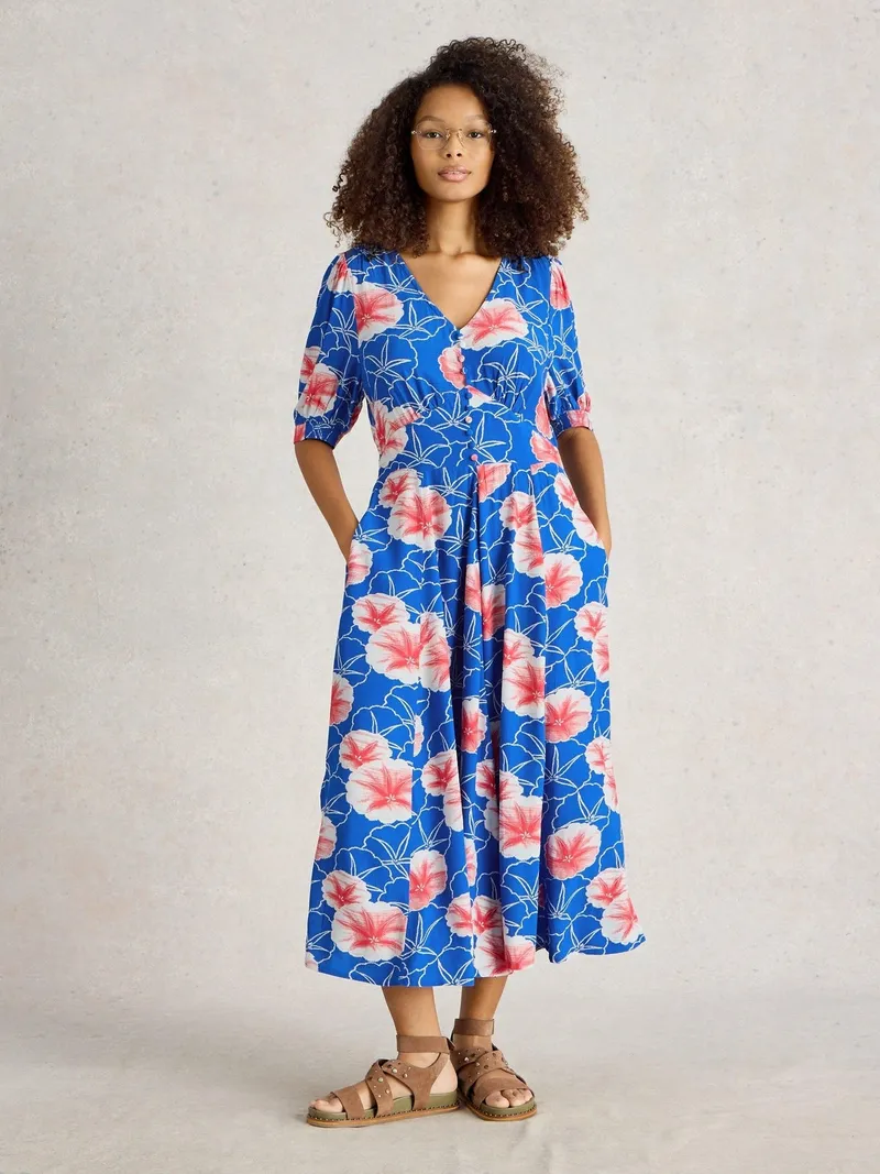 White Stuff White Stuff Kleid Hazel, Blau print, – Produktbild 2 von 4