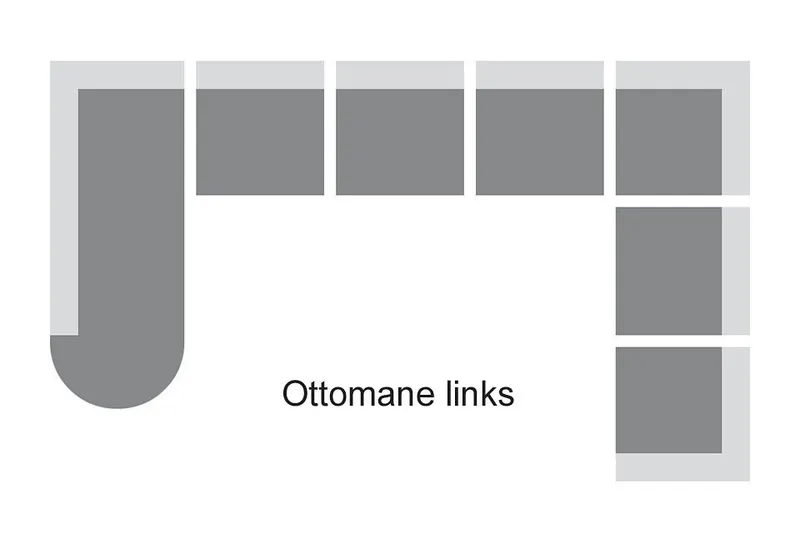 DOMO collection Wohnlandschaft Papenburg, zeitlose Rückensteppung, bequem, U-Form, Breite 297cm, in großer Farbvielfalt, wahlweise mit Bettfunktion, Beige, – Produktbild 7 von 8
