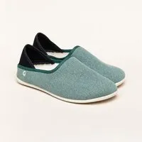 Gottstein Gottstein Linen Slip-on für Damen & Herren - Stylischer Sommerschuh mit rutschfester Gummisohle, Dunkel-grün, – Produktbild 1 von 1