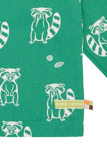 loud + proud loud + proud Babys & Kinder Wasserabweisende Jacke mit Druck, GOTS-zertifiziert, Plant(grün), – Produktbild 4 von 4