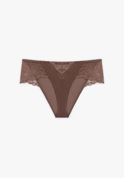 Lovjoi Lovjoi Panty GRANDIFLORA mit filigraner Spitze, Warm brown (braun), – Produktbild 1 von 1