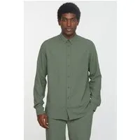 recolution Recolution Herren vegan Hemd Muskatnuss Khaki – Produktbild 1 von 1