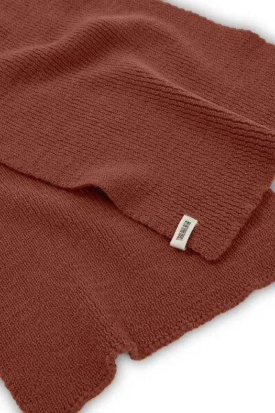 TIRALAHILACHA TIRALAHILACHA Tayo chunky wool scarf, Rot, – Produktbild 4 von 4