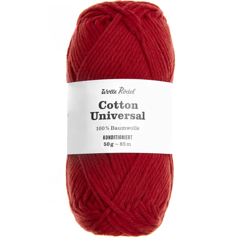 Wolle Rödel Wolle Rödel Cotton Universal Rot, Rot, – Produktbild 1 von 1