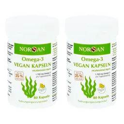 NORSAN Norsan Omega-3 Vegan Algenöl Kapseln 2er Pack – Produktbild 1 von 1